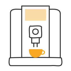icone machine à café pour entreprise